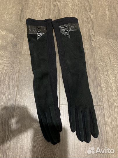 Варежки из меха норки (перчатки)