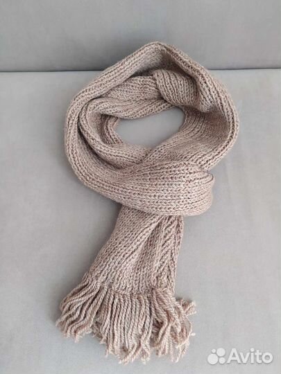 Шарф ручной вязки шерсть