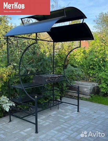 Кованые мангалы с крышей