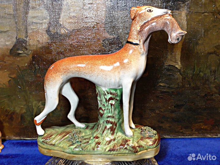 Борзая.19 век.Англия.Собака.Staffordshire