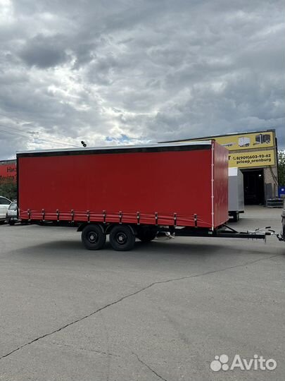 Прицеп двухосный с тормозами