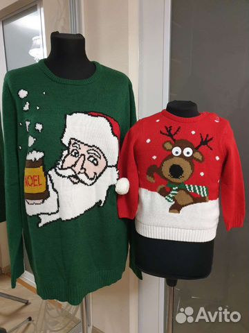 Новогодние свитера family look