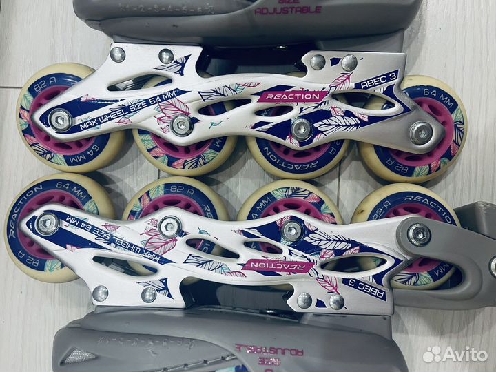 Роликовые коньки раздвижные размер 26-31