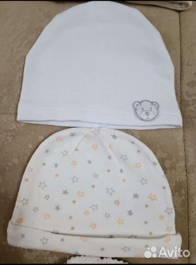 Летняя шапочка пинетки носочки для новорождённого