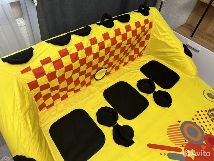 Ватрушка водная трехместная, фал в подарок