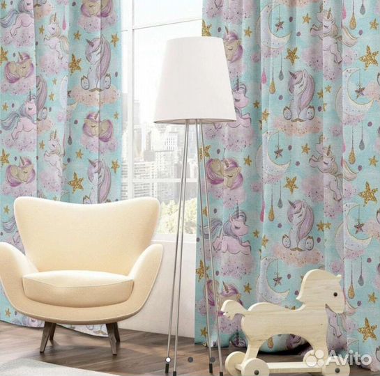 Шторы для девочки в детскую