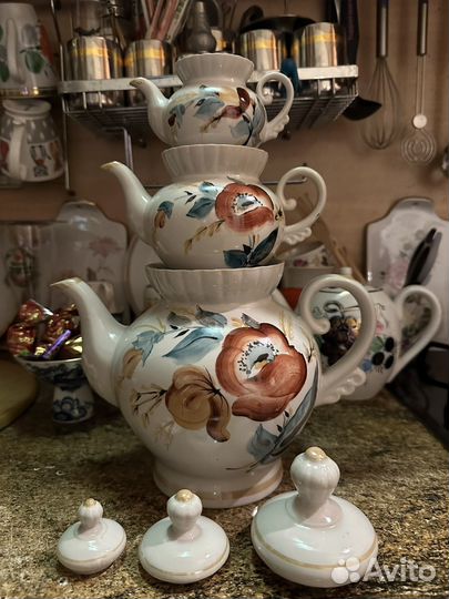 Набор чайников СССР, из трех штук