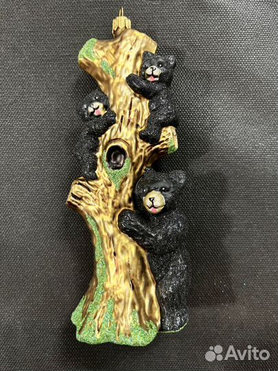 Ёлочная игрушка медведи