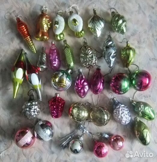 Игрушки елочные и др., в т.ч. СССР