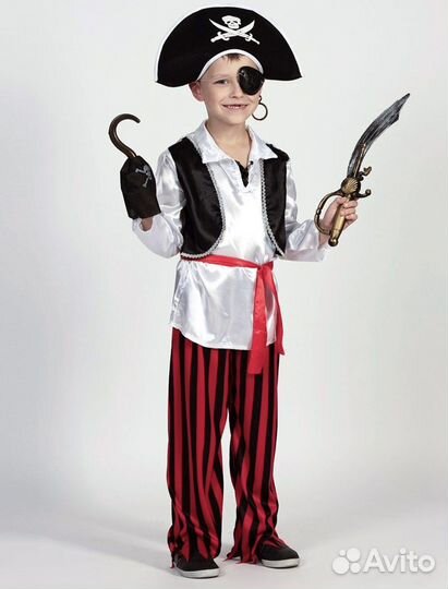 Костюм пирата для мальчика размер 128-140