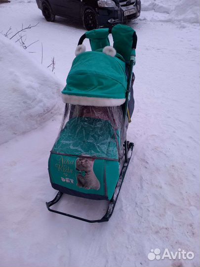 Санки коляска nika
