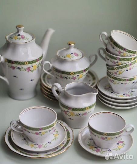 Сервиз чайный СССР рижский фарфор