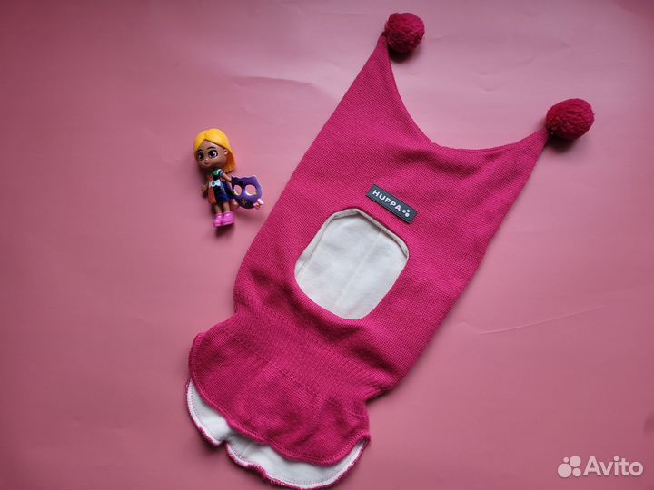 Шапка шлем для девочки 44 46 48