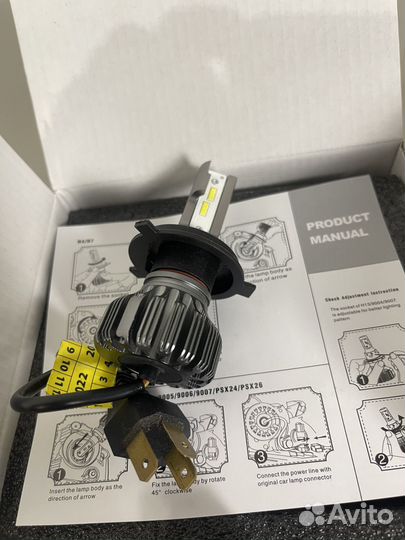 Светодиодные лампы головного света LED h4