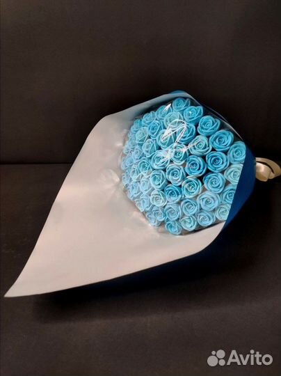 Букет Голубых Роз из Бельгийского Шоколада