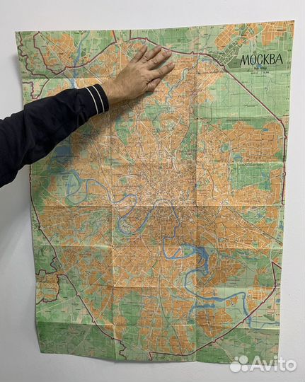 Карта Москвы 1989 г