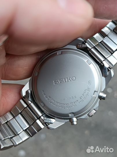 Мужские часы seiko chronograph 100m