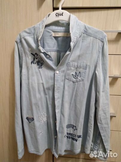 Джинсовая рубашка, джинсовая куртка