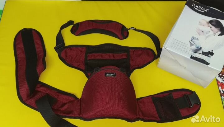 Хипсит переноска pognae Понье со спинкой
