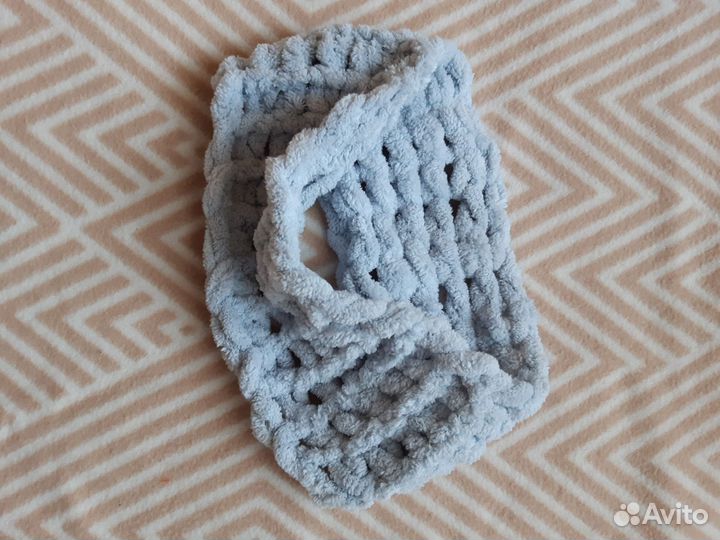 Шапка, снуд, варежки зимние на 1-1,5 года