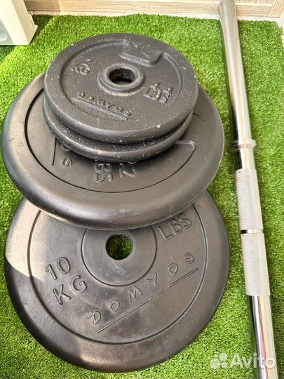 Штанга гриф блины бу