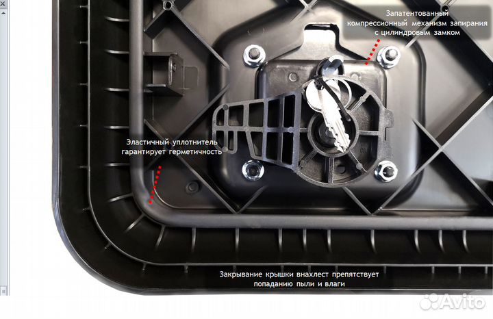 Ящик для грузовиков daken arka 81205