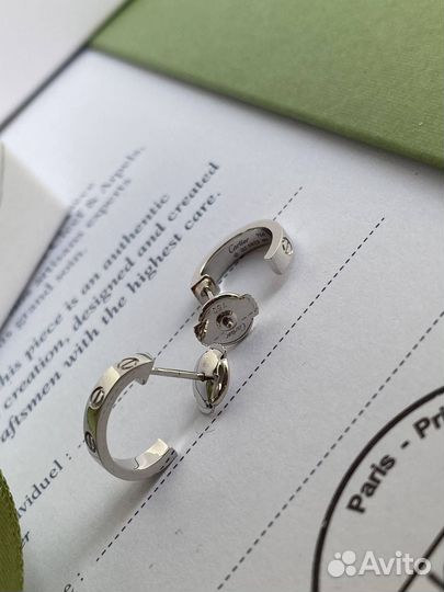 Золотые серьги Cartier Love