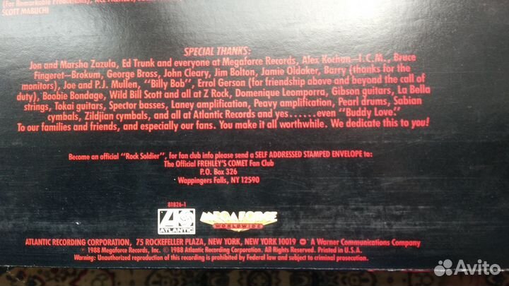 Винил Ace Frehley (Kiss), Made in USA, Mint/Mint