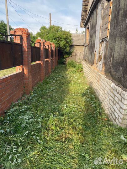 Покос травы триммером, вырубка деревьев