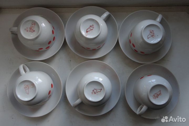 Чайные чашки дулево СССР