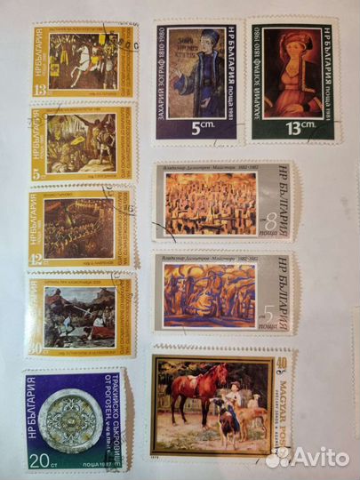 Марки Искусство цена за Альбом - 28 шт