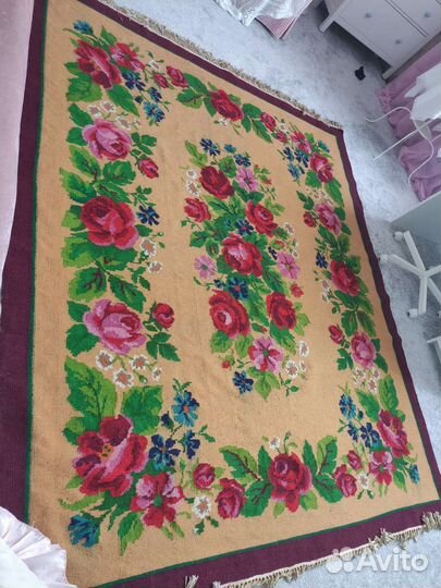 Ковер антикварный сибирский / Скатерть антик