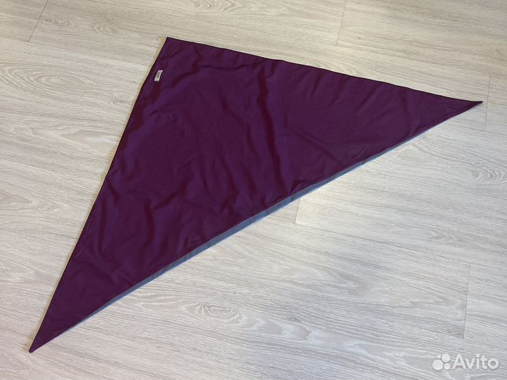 Косынка женская кожаная экокожа голубая новая