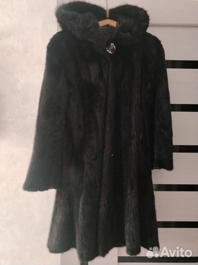 Шуба норковая 46 48 бу черная