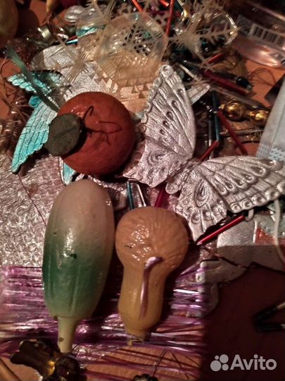 Елочные игрушки СССР на прищепке