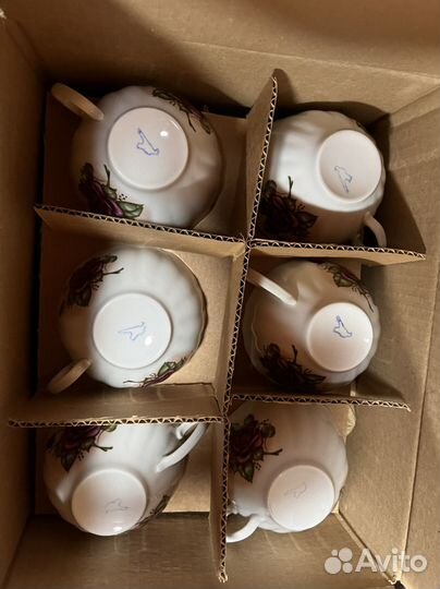 Сервиз чайный Дулево Роза 15 предметов