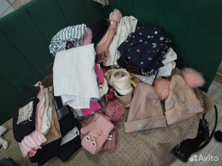 Вещи пакетомдля девочки