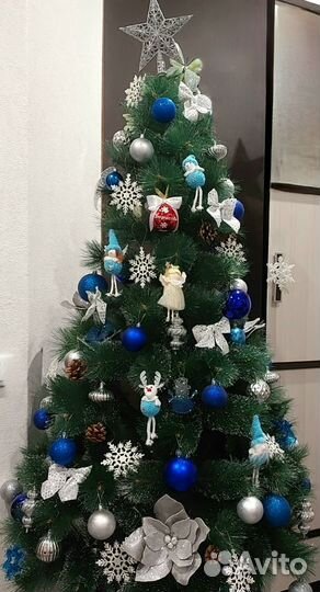 Ель искуственная заснеженная бу
