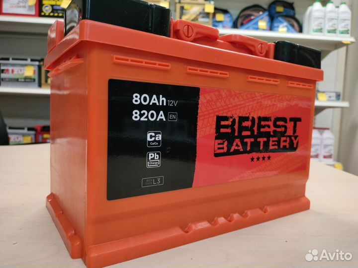 Аккумулятор автомобильный Brest Battery 80Ah