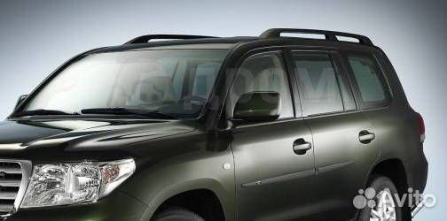 Рейлинги продольные черные серебро Land Cruiser