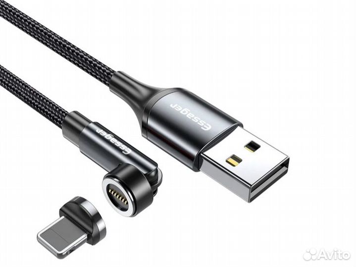 Магнитный кабель Essager с поворотом, 3 А