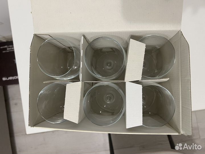 Бокалы для вина, воды (набор 6 штук)