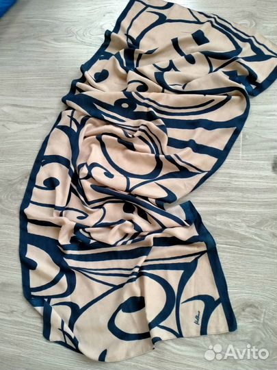 Палантин шарф шерсть,вискоза как новый