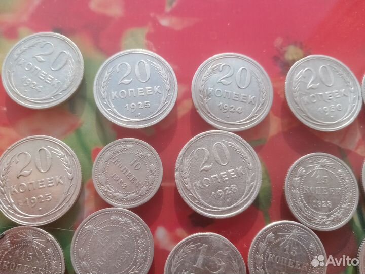 Оптовый лот серебряных монет СССР