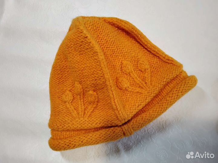 Шапка и шарф комплект вязаные