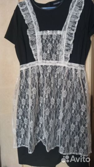 Белый школьный фартук