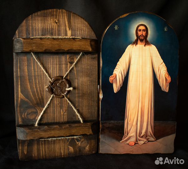 Венчальная пара. Богоматерь Кипрская и Спаситель