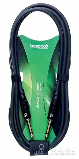 Кабель гитарный Bespeco eajj300 3 m (прямой/прямой
