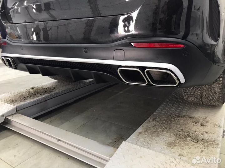 Диффузор с насадками 63 AMG Mercedes GLE V167