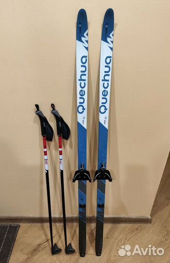 Лыжи беговые детские 140 с ботинками размер 33